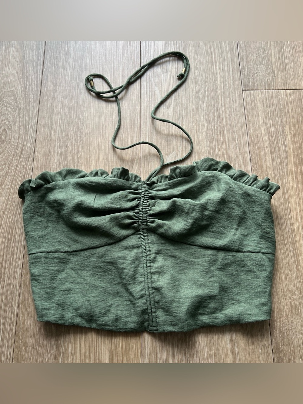 Maeve Anthropologie green crop top Size XS #croptop #summer